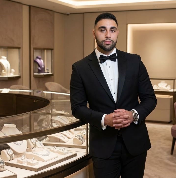 The Left Carat Owner in jewelry store